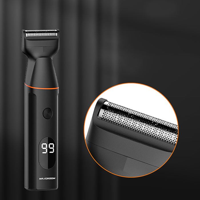 MAXGROOM LK-881 multifunctional trimmer with replaceable tips - black