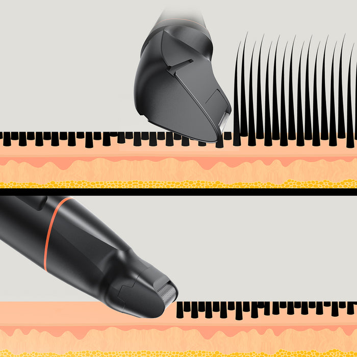 MAXGROOM LK-881 multifunctional trimmer with replaceable tips - black