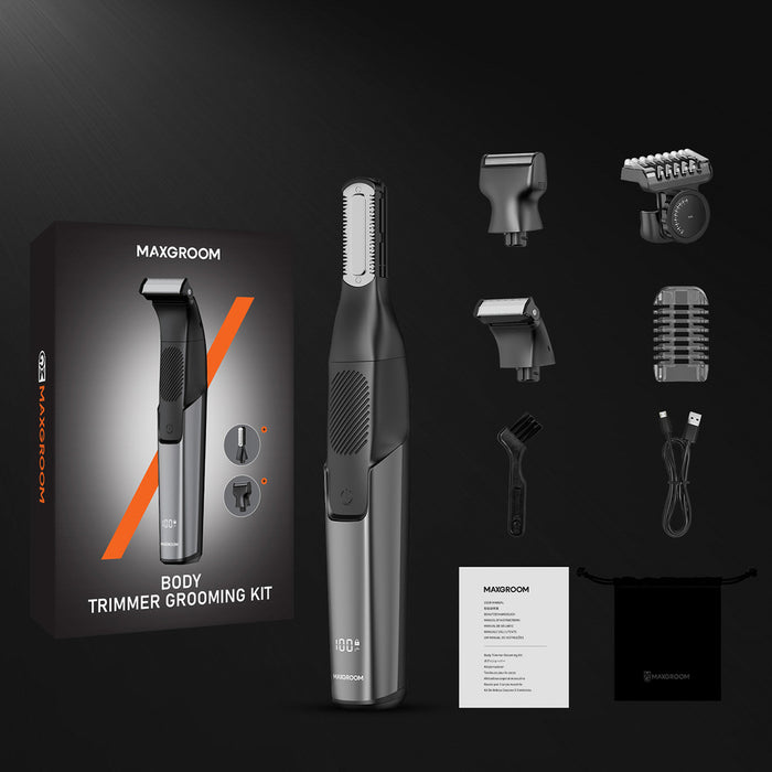 MAXGROOM JK-319 multifunctional trimmer with replaceable tips - black