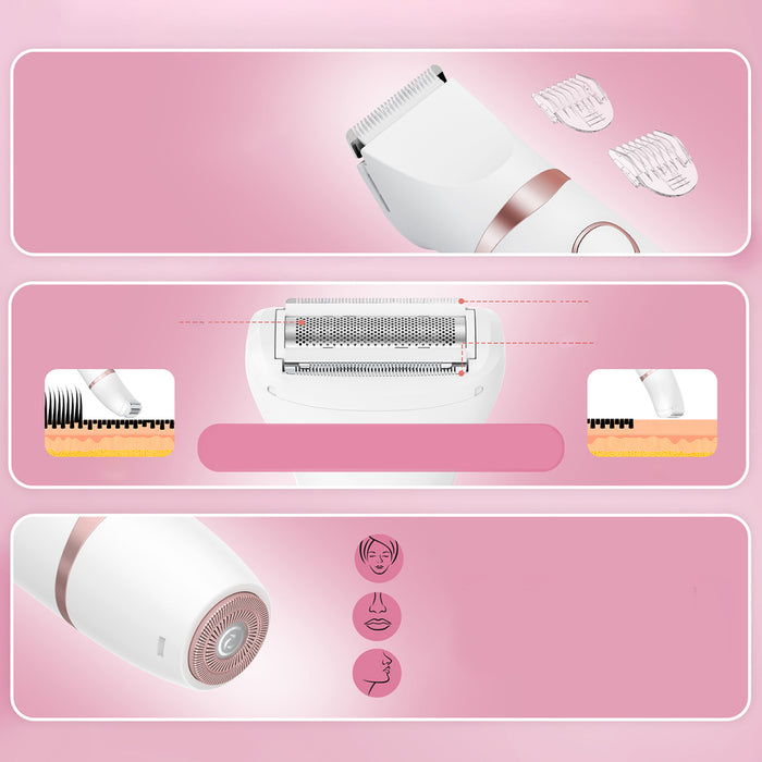 MAXGROOM JK-105 3-in-1 Women's Body and Face Trimmer - White