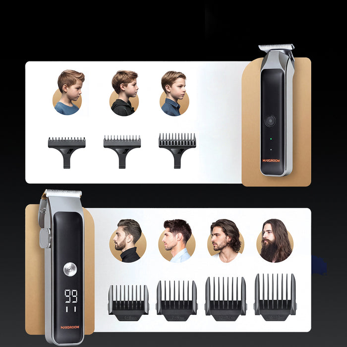 MAXGROOM ZC-F608 Hair Clipper with Trimmer - Black