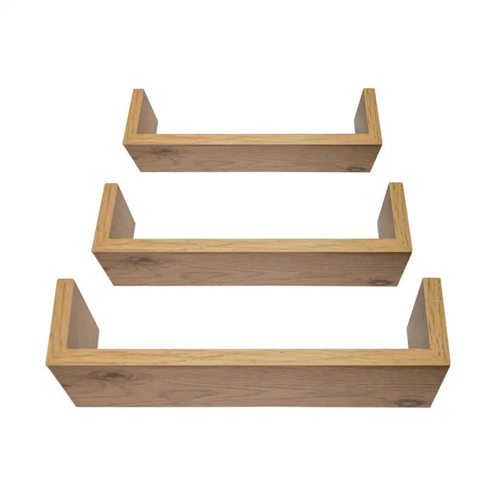 MAXHOME WALL SHELF SET 3 PCS. OAK - Етажерки и рафтове<<<Мебели и обков<<<Мебели и интериор<<<Praktiker