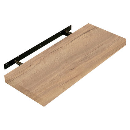 SHELF WITH HIDDEN MOUNTING MAXHOME 80X3.8X23 CM. OAK