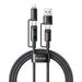 McDodo 4-in-1 USB-C/A to USB-C/Lightning cable CA-1990 1.2m (black) - Adapters connectors and converters<<<IT