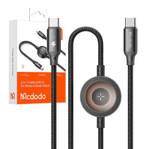 Mcdodo CA-2580 2-in-1 USB-C cable + Apple Watch charger 60W 1.5m - Combo Cables<<<USB cables<<<GSM