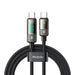 Mcdodo CA-3610 USB-C to USB-C cable auto power off PD 100W 1.2m (black) - USB-C to USB-C<<<USB cables<<<GSM