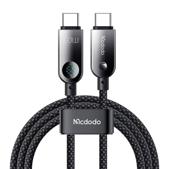 Mcdodo CA-4780 USB-C to USB-C 60W data cable 1.2m (black) - USB-C to USB-C<<<USB cables<<<GSM Accessories<<<InnproXML