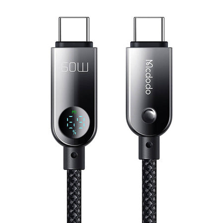 Mcdodo CA-4780 USB-C to USB-C 60W data cable 1.2m (black) - USB-C to USB-C<<<USB cables<<<GSM Accessories<<<InnproXML