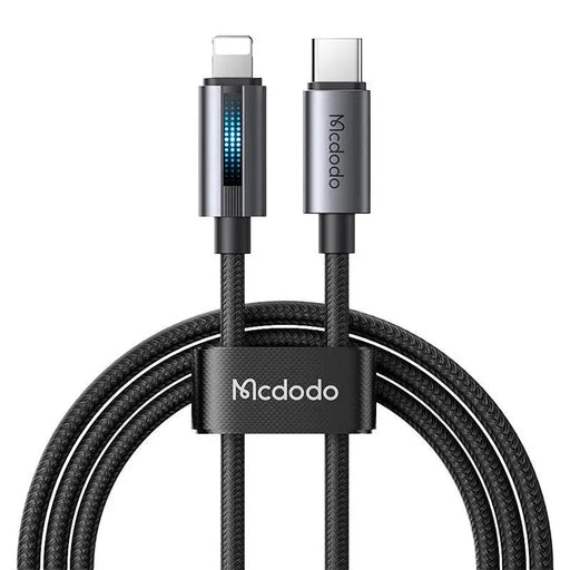 Mcdodo CA-5710 USB-C to Lightning cable with 36W flashing light 1.2m (black) - USB-C to Lightning<<<USB cables<<<GSM