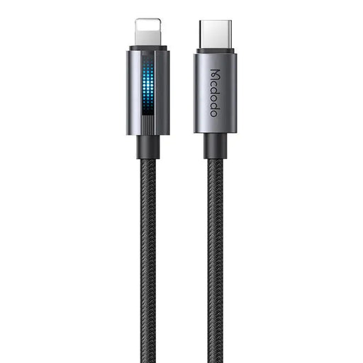 Mcdodo CA-5710 USB-C to Lightning cable with 36W flashing light 1.2m (black) - USB-C to Lightning<<<USB cables<<<GSM