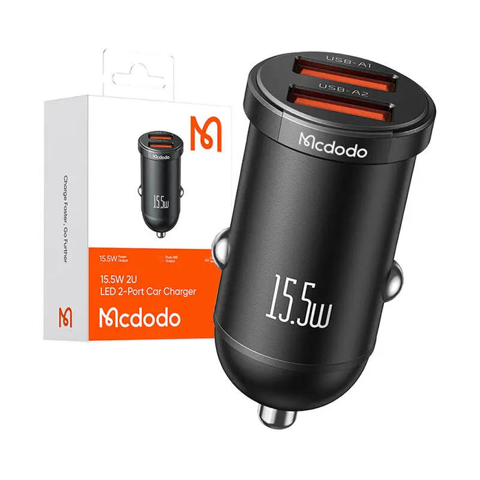 Mcdodo CC-2950 car charger 2x USB 15.5W (black) - Car chargers<<<Chargers<<<GSM Accessories<<<InnproXML