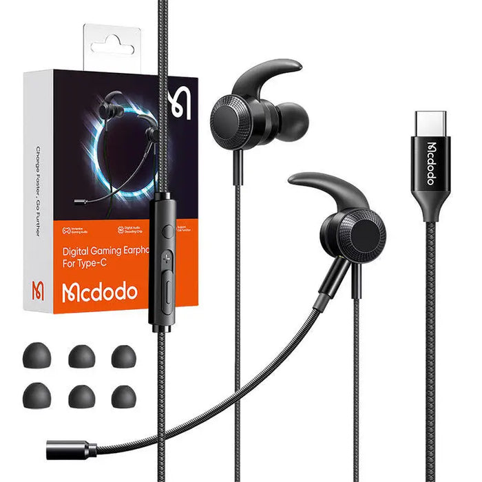 Mcdodo HP-1340 gaming headphones with microphone USB-C (black) - Wired<<<Headphones<<<Audio<<<InnproXML