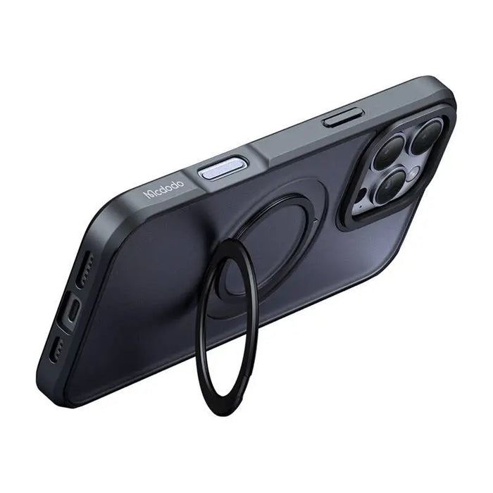 McDodo PC-4932 MagSafe case for iPhone 16 Pro with stand (black) - Protective cases for smartphones<<<Cases<<<GSM