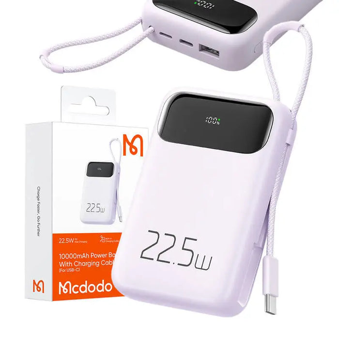 Mcdodo Power Bank MC-3245 10000mAh 22.5W up to C (purple) - Powerbanks<<<GSM Accessories<<<InnproXML