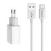 Mcdodo USB Dual Charger CH-6721 (EU) Type-C 1m Travel set (white) - mains chargers<<<Chargers<<<GSM