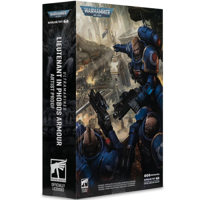 Warhammer 40,000 Lieutenant in Phobos Armor (Ultramarines) Artist Proof 7in Figure McFarlane