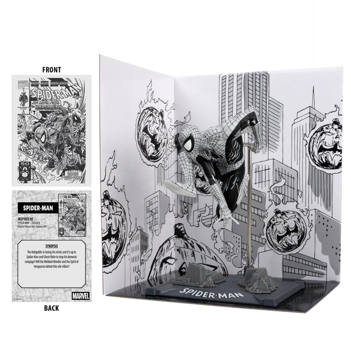 Figure FMarvel Spider-Man (Line Art) 1:10th Scale Collectible with Scene (Spider-Man #6) Gold Label