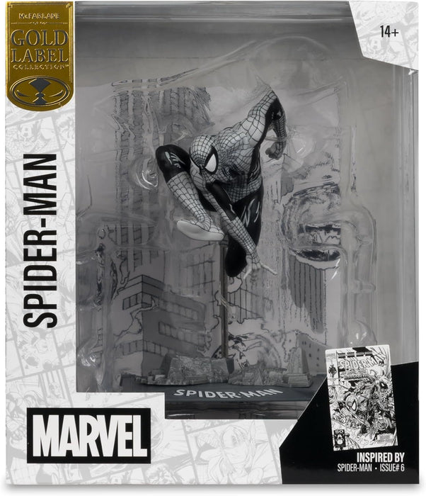 Figure FMarvel Spider-Man (Line Art) 1:10th Scale Collectible with Scene (Spider-Man #6) Gold Label