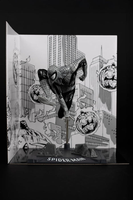 Figure FMarvel Spider-Man (Line Art) 1:10th Scale Collectible with Scene (Spider-Man #6) Gold Label