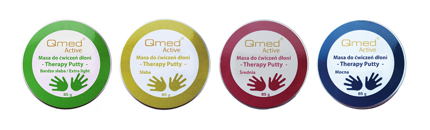 Plastic mass for hand rehabilitation Red