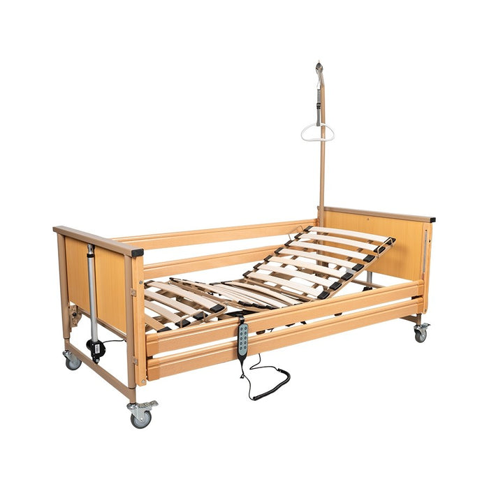 Electric rehabilitation bed carebed smart VITEA CARE Wooden bed surface