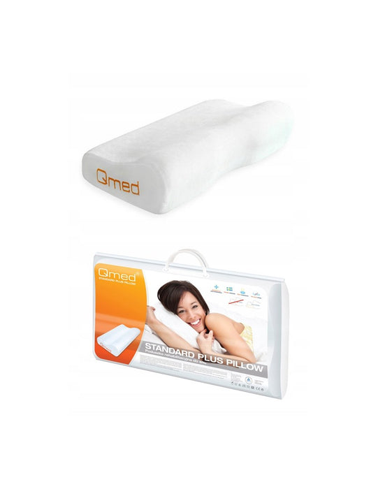 Qmed Standard Plus Pillow orthopaedic contoured sleeping pillow