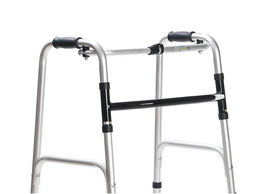 Walking frame rehabilitation with wheels