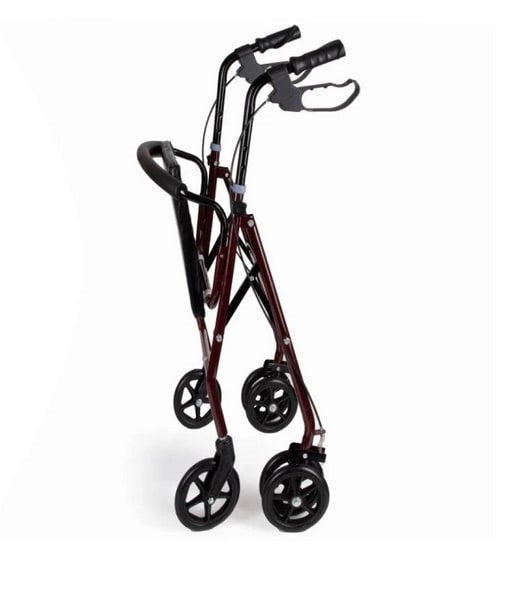 Four-wheel walker with seat function