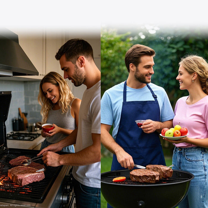 Meatmeet S Pro Kitchen Thermometer with Bluetooth App for Grill, Oven, Smoker - Gray