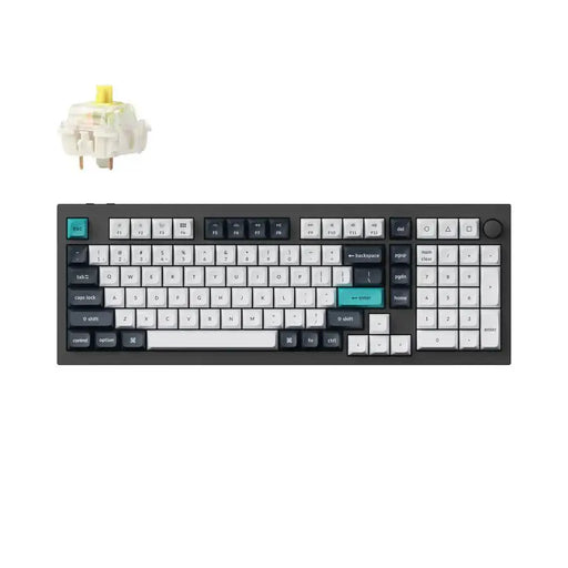 Mechanical keyboard Keychron Q5 Max QMK Carbon Black - Gateron Jupiter Banana - Геймърски клавиатури<<<Геймърска