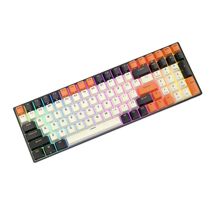 Mechanical keyboard Royal Kludge RK100 RGB brown switch (black-orange) - Wired<<<Keyboards<<<Gaming<<<InnproXML