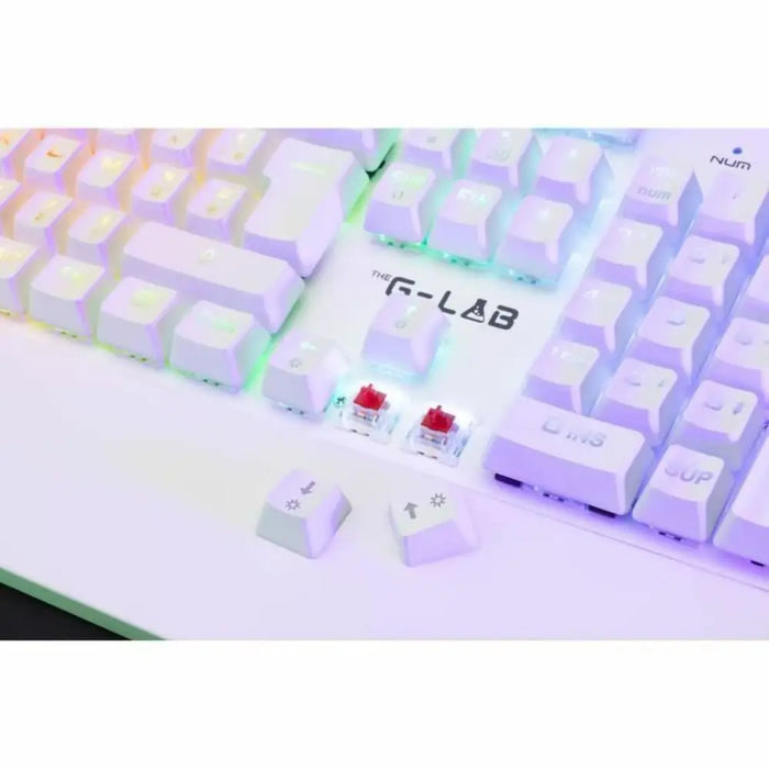 Mechanical keyboard The G-Lab KEYZ RUBIDIUM White Azerty French - Електроника Периферни и резервни части<<<Компютри|
