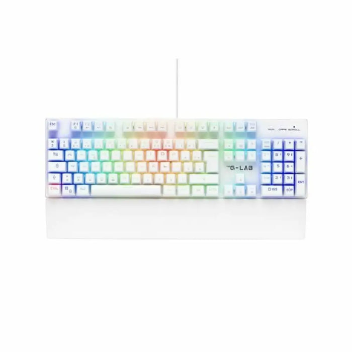 Mechanical keyboard The G-Lab KEYZ RUBIDIUM White Azerty French - Електроника Периферни и резервни части<<<Компютри|