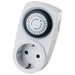 MECHANICAL TIMER WITH PLUG 24 H HOROZ - Ел.апаратура<<<Електроматериали<<<Строителни