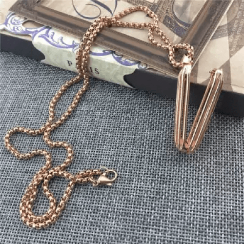 Copper necklace with holder Fitbit / Fitbit Flex 2