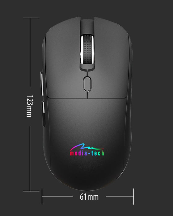 Wireless 2-in-1 Mouse (BT/RF) SILENT & RECHARGE MT1124