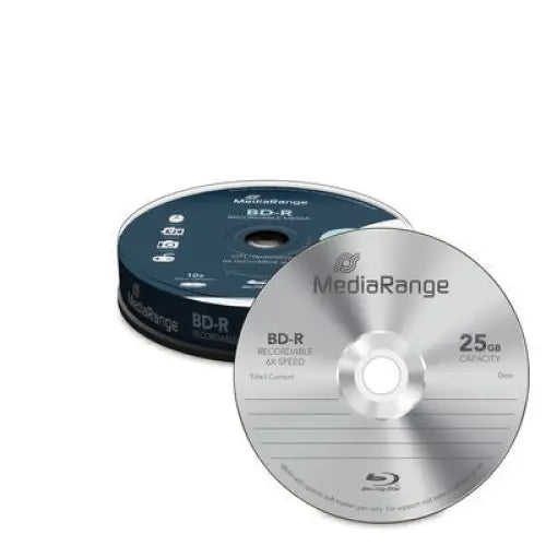 MediaRange BD-R 25GB 6x 10 pcs. in a spindle - CD/DVD<<<Оптични носители<<<MediaTrade