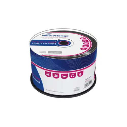 MediaRange CD-R Vinyl 700Mb. 50 pieces per spindle - CD/DVD<<<Оптични носители<<<MediaTrade