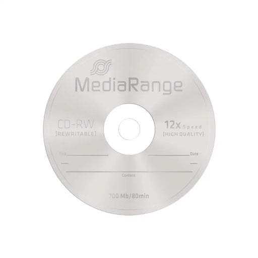 MediaRange CD-RW 700Mb. 25 pieces per spindle - CD/DVD<<<Оптични носители<<<MediaTrade
