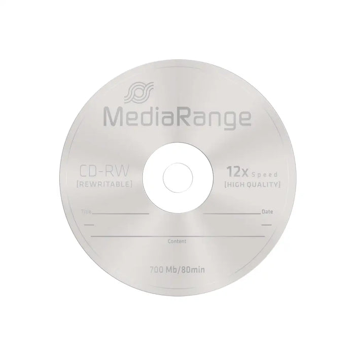 MediaRange CD-RW 700Mb. 25 pieces per spindle - CD/DVD<<<Оптични носители<<<MediaTrade