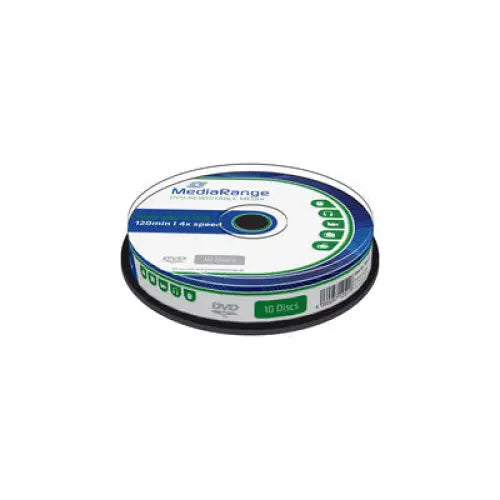 MediaRange DVD-RW 4.7 GB|120 minutes 4x rewritable 10 pcs. in a spindle - CD/DVD<<<Оптични носители<<<MediaTrade