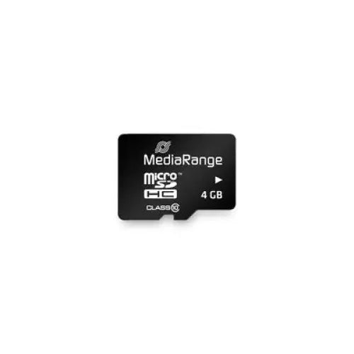 MediaRange Micro SDHC Card 4GB Class 10 - Карти памет<<<Памети<<<MediaTrade