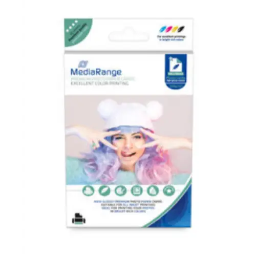 MediaRange Photo paper 130x180mm 50 pcs. Glossy - Тонери и хартия<<<Аксесоари<<<MediaTrade