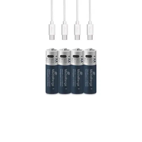 MediaRange Rechargeable USB-C Li-ion batteries Micro AAA I 1.5 VI 500 mAh 4 pieces - Други