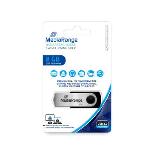 MediaRange USB Flash Drive 8GB - USB флаш памети<<<Памети<<<MediaTrade
