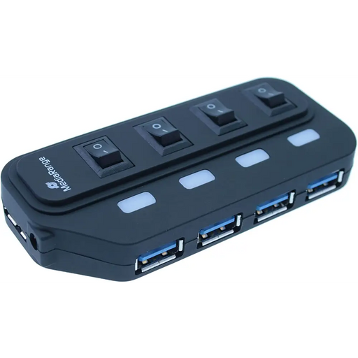 MediaRange USB Hub 4x USB Type-A 3.0 - Хъбове и адаптери<<<Компютърна периферия<<<MediaTrade