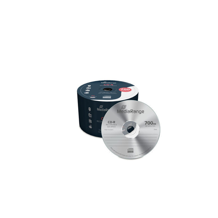 MediaRange CD-R 700MB I 80 min, 52x speed, 50 cellophane