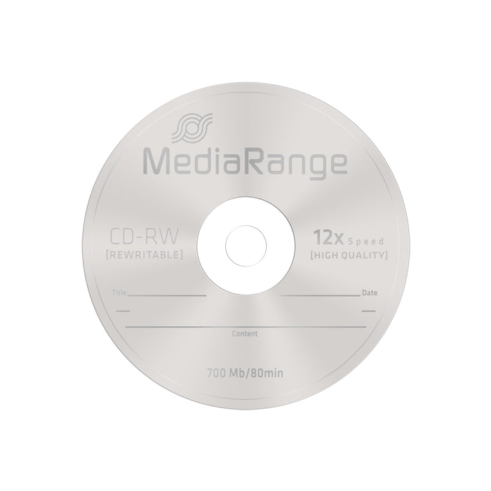 MediaRange CD-RW 700Mb. 25 pieces per spindle