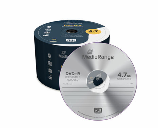 MediaRange DVD+R 4.7GB I 120 min, 16x, 50 pieces in cellophane