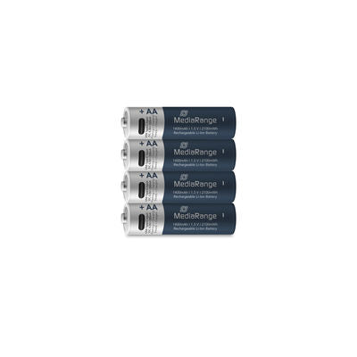 MediaRange Rechargeable USB-C Li-ion batteries, Micro AAA I 1.5 VI 500 mAh, 4 pieces